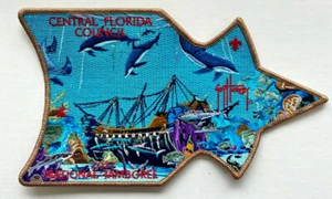 Central Florida Council 2021 "Guy Harvey" Back Patch - Sunken Pirate Ship - Picture 1 of 1