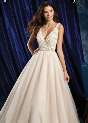 Vestido de novia Alfred Angelo rubor talla 4 estilo 972 Foto 1 de 3