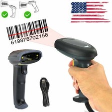 Usb Barcode Scanner Laser Gun Handheld Upc Label Pos Reader Automatic Removable