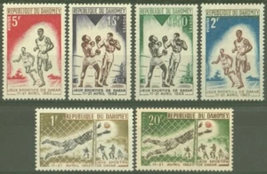 F-EX44993 DAHOMEY MNH 1963 DAKAR SPORT GAMES MONTREAL SOCCER BOXING ATHLETISM RU - Picture 1 of 1
