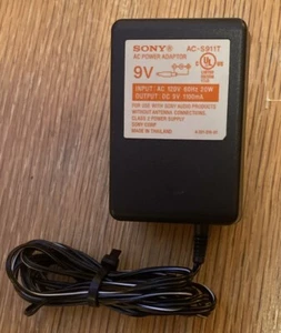 Sony AC Power Adapter PSU 9V Cable / Lead / Connector AC-S911T Genuine TESTED - Picture 1 of 3