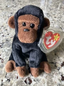TY Beanie Baby “Congo” The Gorilla, 1996, Rare, P.E. Pellets, Tag Protector - Picture 1 of 6
