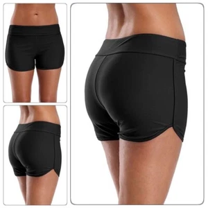 Women High Waist Swim Shorts Bikini Bottom Tankini Shorts Swimwear Swim Trunk - Picture 1 of 9