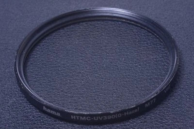 ✅ HAMA HTMC-UV390 (VII) 77MM FILTER 0-HAZE GENUINE LENS OR CAMERA SCREW IN 20-1 - Image 1 of 2
