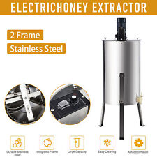 2 Frames Electric Honey Extractor Beekeeping Equipment Drum w/ Stand 140W 24"