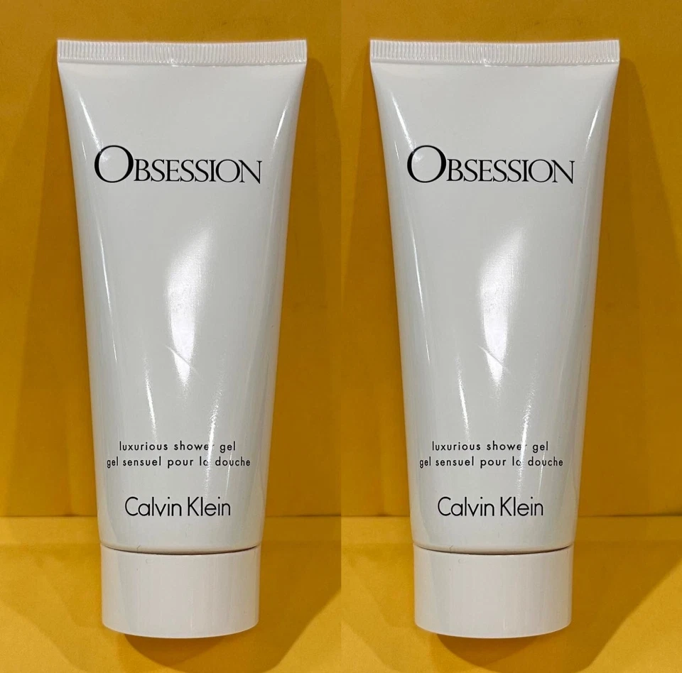 LOTE DE 2* GEL DE DUCHA DE LUJO OBSESSION por CALVIN KLEIN para mujer 3,4 oz 100 ml Foto 1 de 3