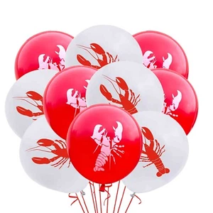 12 Count Lobster Balloons Party Decoration Birthday Baby Shower Sea Food Ocean - Picture 1 of 1