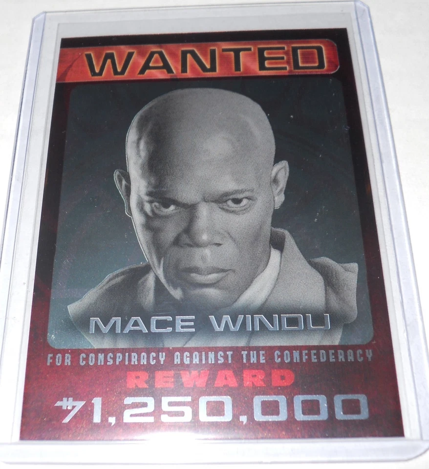 Star Wars Citizens Alert 3 0f 10 Insert Trading Card Mace Windu - Image 1 of 1