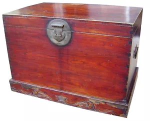 Antique Chinese Antique Ming Trunk (3110), Zelkova Wood, Circa 1800-1849 - Picture 1 of 4