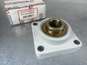 AMI UCFPL207-20MZ2W Bearing Unit Thermoplastic 4 Bolt Flange 1-1/4" ID - Picture 1 of 3