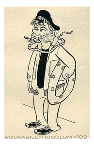 Motorcycle Poster 11x17 Mechanic Cartoon Tire Biker Race  - Picture 1 of 1
