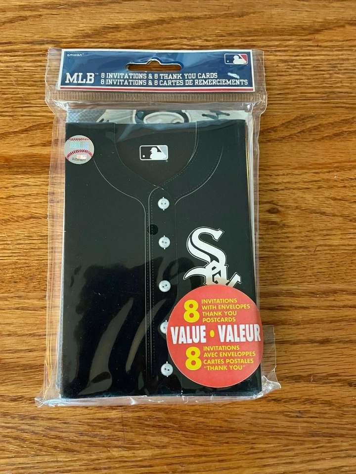 Chicago White Sox MLB 8 invitaciones y 8 tarjetas de agradecimiento NUEVO EN PAQUETE Foto 1 de 1
