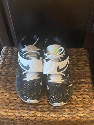 Kevin Durant Nike KD 14 TB Black White VOLT basketball - men’s size 11 pre owned - Image 1 of 4