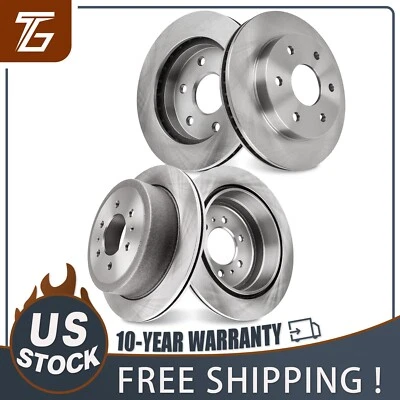 4x Front Rear Disc Brake Rotors Kit for 2004 - 2008 Ford F-150 4WD Foto 1 de 4