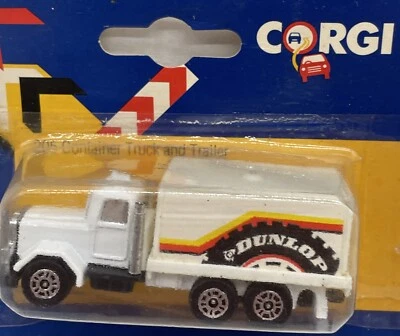 Corgi Dunlop 205 Container Truck And Trailer Die Cast 1:64 - Corgi Toys 1984 - Image 1 of 4