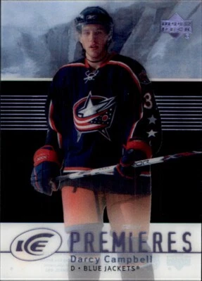 2007-08 Upper Deck Ice #127 Darcy Campbell RC ROOKIE SERIAL #1371/1999 COLUMBUS  - Image 1 of 2