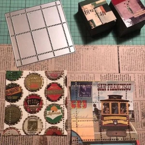 Briefmarke Metall Stanzformen Scrapbooking Prägepapier Handwerk Karte Dekor - Bild 1 von 3