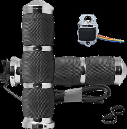 Empuñaduras térmicas Avon cojín de aire cromado para Victory V92TC 02-06 Foto 1 de 4