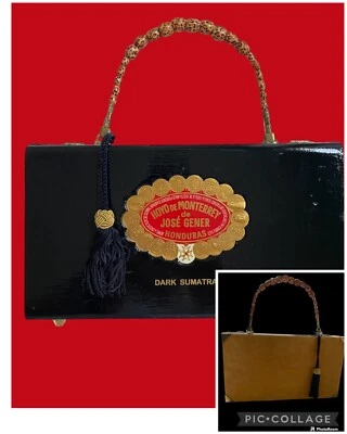 Cartera única en su clase Hoyo de Monterey con borlas caja de cigarros Foto 1 de 4