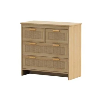 2025/4 Drawers Rattan Cabinet Bedroom,Living Room,Dining Room - Picture 1 of 8