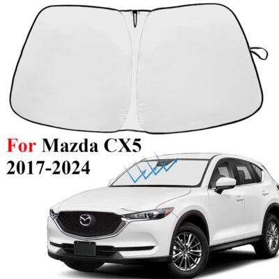 Cubierta protectora reflectante bloque UV para parabrisas Mazda CX5 2017-2024 Foto 1 de 4