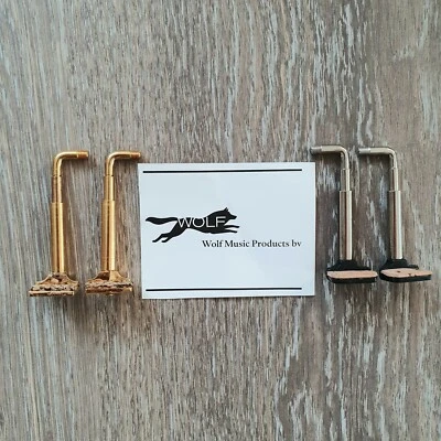 Chin Rest Screws Wolf Universal Violin 4/4 - 1/4 and Viola: Nickel, Gold