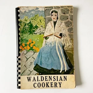 Waldensian Cookery Spiral Bound Cookbook Valdese NC Burke Co 1950s - Bild 1 von 13