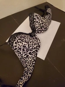 Women's Bra Leopard Print Sociology 36B UW - Picture 1 of 3