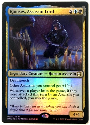 MTG Ramses, Assassin Lord FOIL Dominaria United Commander 039 NM - Image 1 of 4
