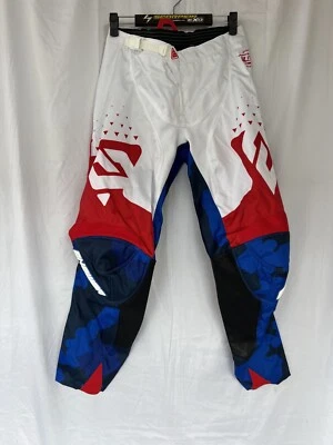 Answer Racing ANSR Syncron Elite Motocross Pants Blue / White Mens 34 *CLOSEOUT* Foto 1 de 4