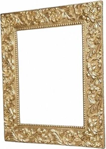 Leerrahmen Bilderrahmen-Holz-Barock-Sondermaße-alle Größen 485 Gold - Bild 1 von 2