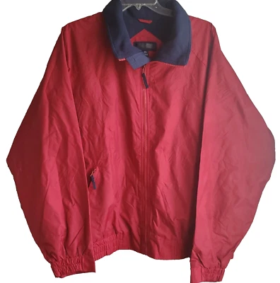 NWOT Port Authority Men's Red Sports Lightweight Jacket Zipper Front Size XL - Image 1 of 4