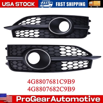 Cubierta de rejilla antiniebla inferior para parachoques delantero negro para Audi A7 S-Line S7 2012-2015 Foto 1 de 4