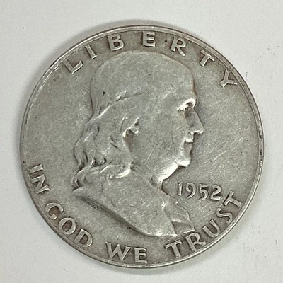 1952  Franklin Half Dollar - Free Shipping - Image 1 of 2