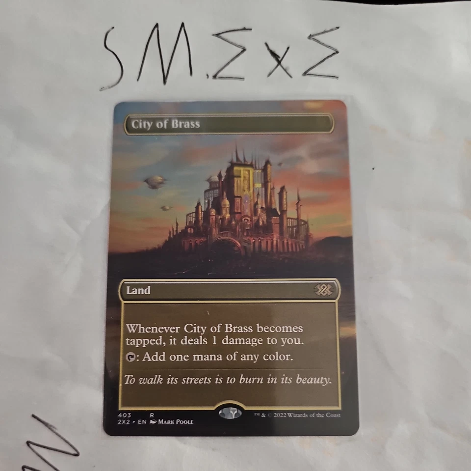 City of Brass (Borderless) Double Masters 2022 Regular, near mint - Image 1 of 1