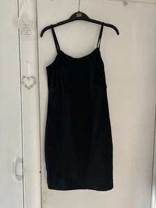 Black Denim Dress Size 12 - Picture 1 of 5