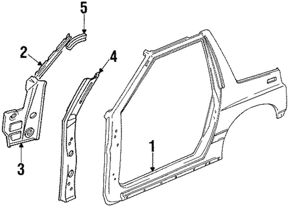 Genuine GM Lower Reinforced Bracket 96058899 - Image 1 of 1