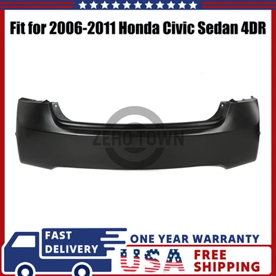 Fit for 2006-2011 Honda Civic Sedan 4DR Rear Bumper Cover Replacement HO1100235 Foto 1 de 4