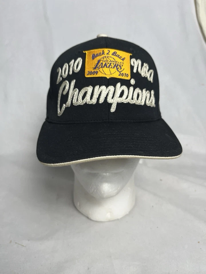 2010 LA Lakers NBA Champions Adidas Locker Room Fitted Hat - Image 1 of 4