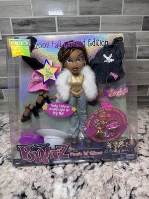 第 1 版 Bratz Funk ‘N’ Glow Collection SASHA 娃娃 2002 年全新无标签 — 第 1/4 张图片