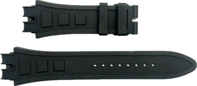 Correa de reloj Roger Dubuis 28 mm x 21 mm de goma negra EX45S-EX47S/XL genuina nueva Foto 1 de 2
