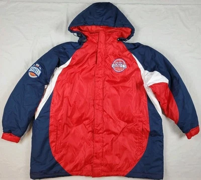 Chaqueta acolchada abrigo Detroit Pistons talla 4XL Carl Banks G-III de colección 3 en 1 con chaleco Foto 1 de 4