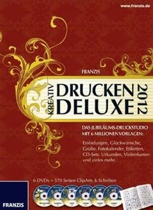 Kreativ Drucken Deluxe 2012 - Schriften und Cliparts... | Software | Zustand gut - Bild 1 von 2