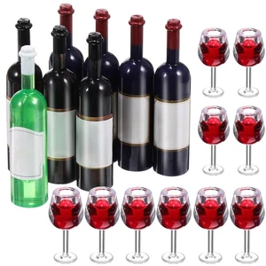 18 Pcs/Set Dollhouse Kitchen 12 Scale Accessories and Furniture Wine - Picture 1 of 12