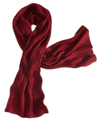 Bufanda Charter Club 100 % cachemir robada borgoña precio de venta sugerido por el fabricante 109 USD Foto 1 de 4