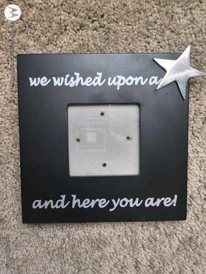 Mudpie Picture Frame Star Black Baby Table Decor - Изображение 1 из 4