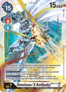 Omnimon X Antibody Rb01 Bt5-111 - Secret Rare Rb01 Resurgence Booster - Picture 1 of 1