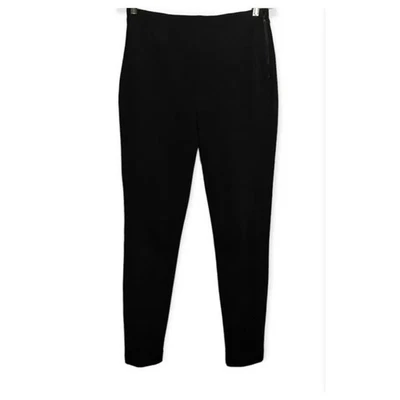 Pantalones Rachel Comey Pierna Recta Tejidos Negros Talla 4 Cintura Alta Bolsillos Clásicos Foto 1 de 4