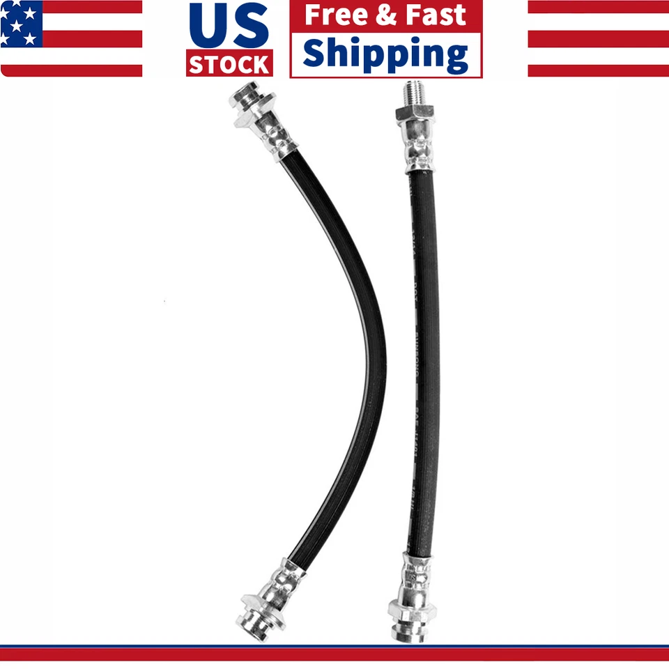 2x Línea de freno de manguera de freno trasera izquierda y derecha para Nissan 200SX 1984 1985 1986 1987 Foto 1 de 4