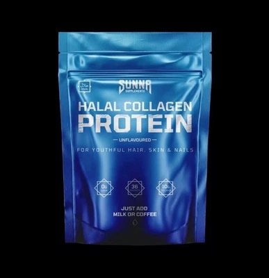 Sunna Supplements Halal Collagen Protein Powder 250g Unflavored